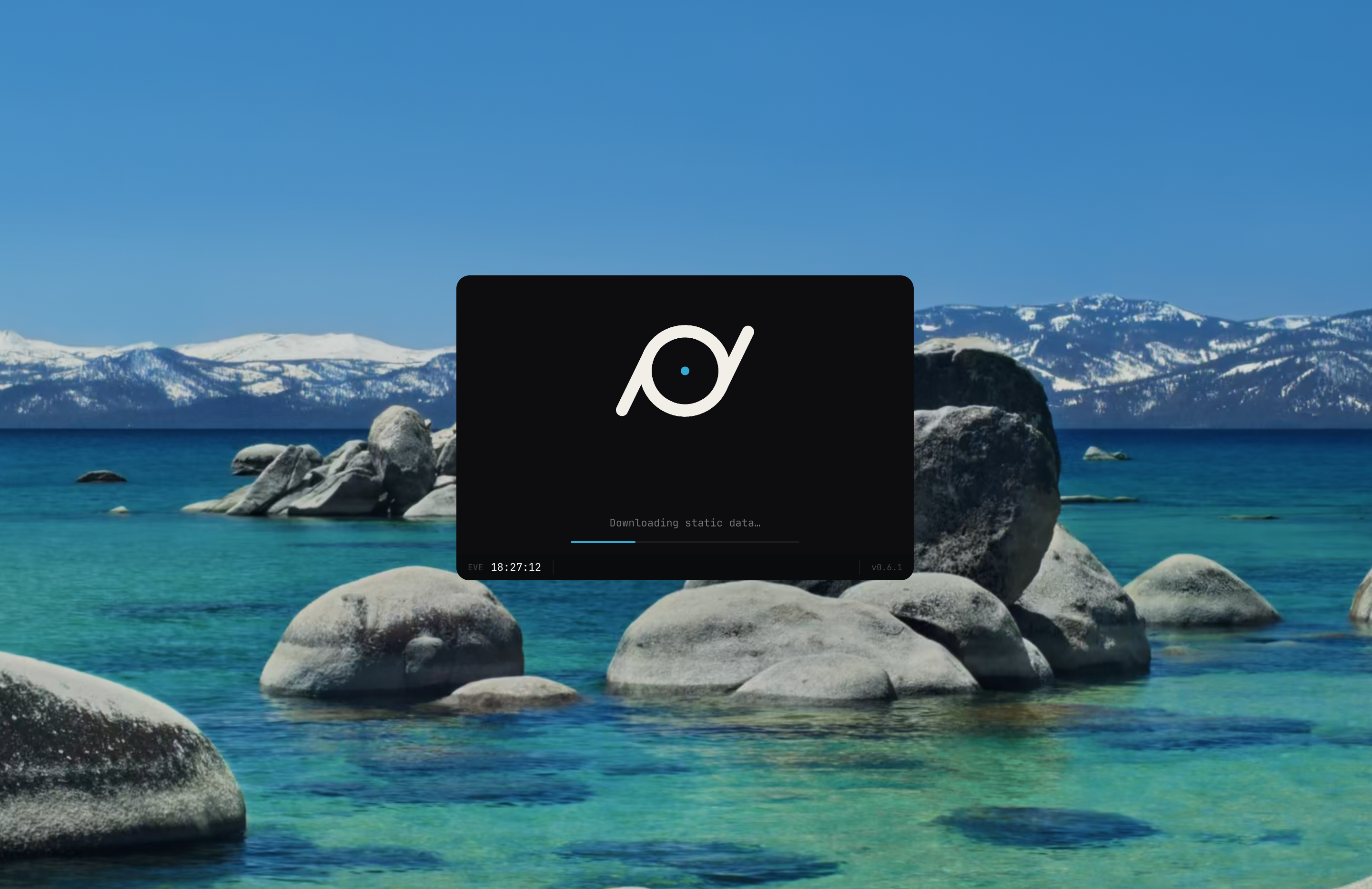 Pod splash screen showing startup progress